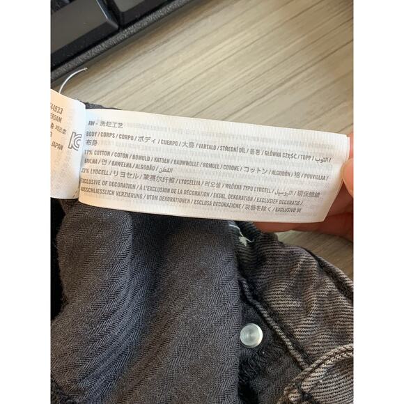 Abercrombie & Fitch Women's The Loose High Rise Jeans Wide Leg Gray Size 24 - Picture 10 of 11